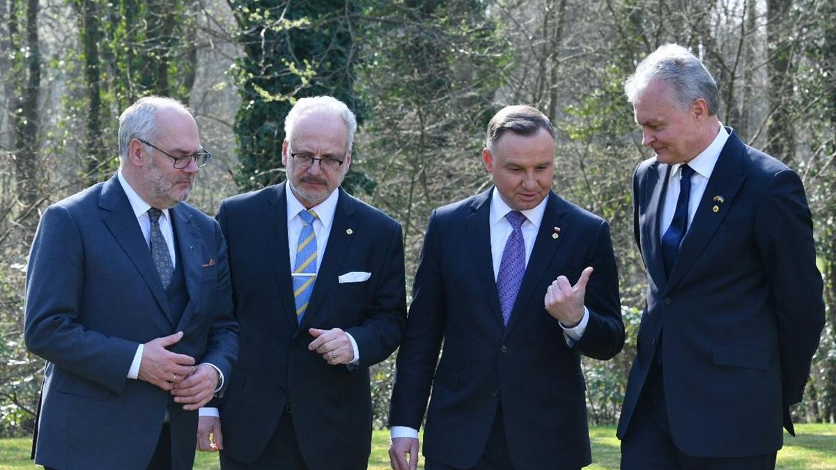 Alar Karis, Egils Levits, Andrzej Duda y Gitanas Nausėda.&nbsp;