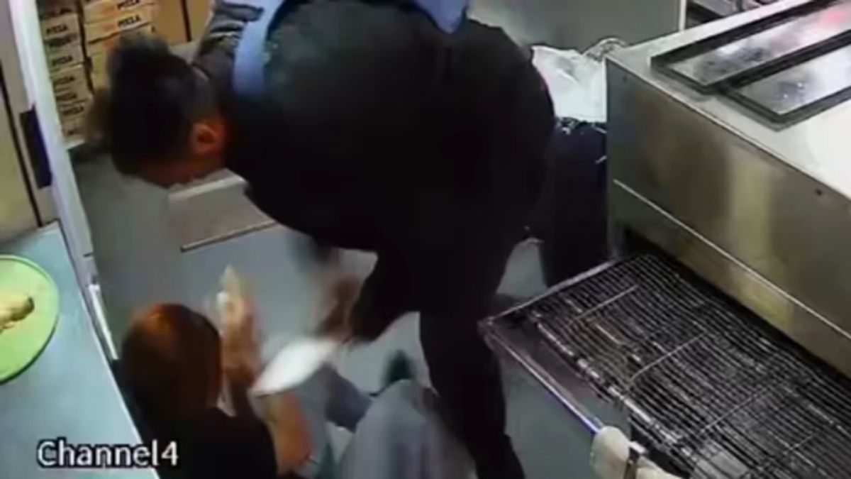El video filmó el momento de intento de femicidio.