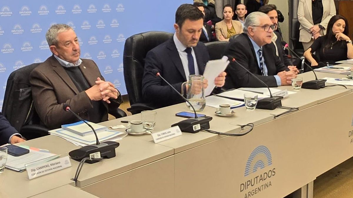 Luis Petri estuvo flanqueado por Julio Cobos y López Murphy.