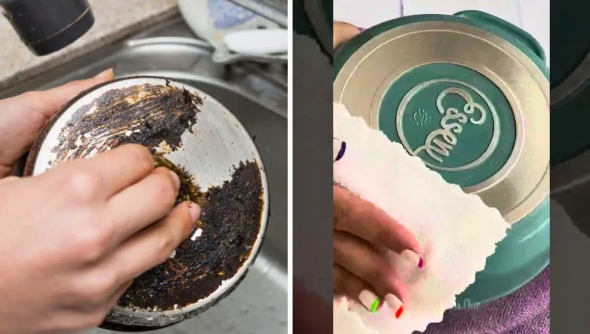 Las ollas Essen heredadas suelen estar sucias y con grasa acumulada.