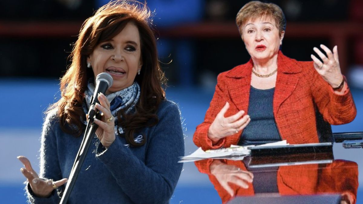 Cristina Fernández de Kirchner y Kristalina Georgieva. 