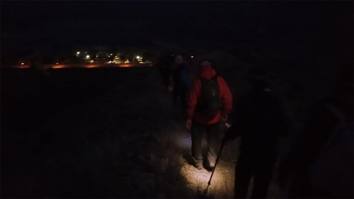 Andinistas fueron auxiliados por la Patrulla de Rescate