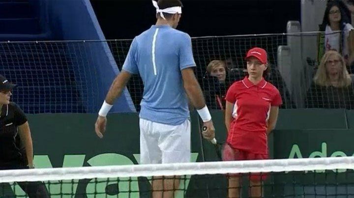 Ella también sufrió el saque del croata: el gran gesto de Delpo