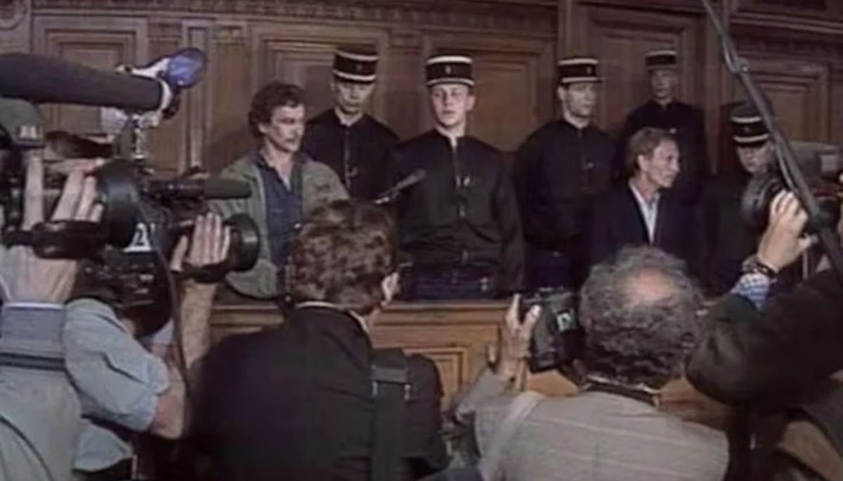 Imagen del juicio de Michael Vaujour. Imagen del juicio de Michael Vaujour.