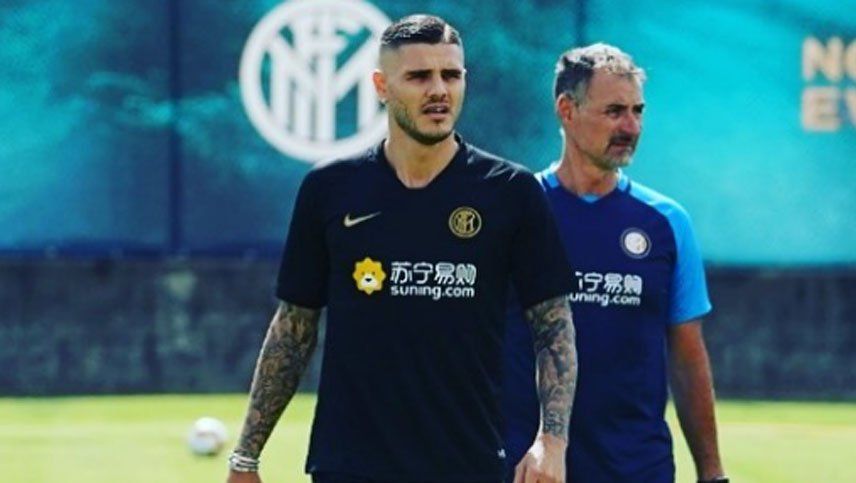 Mauro Icardi volvió a Milán y se entrena solo mientras se define su futuro