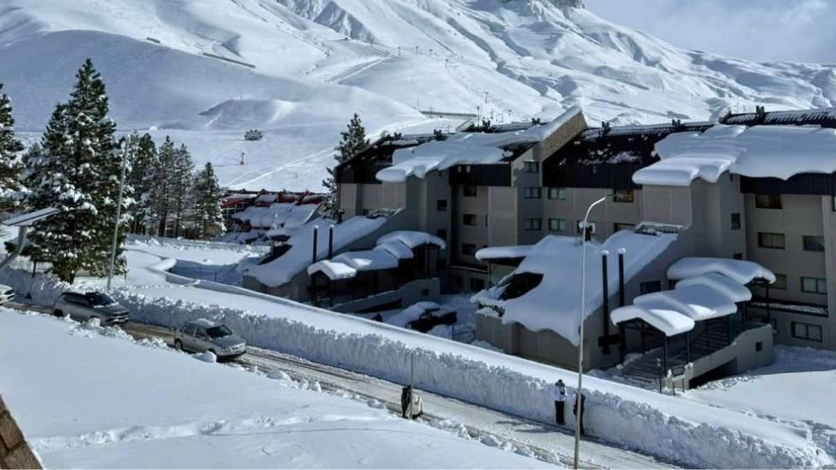 Así está Las Leñas este sábado 18 de julio de 2026.