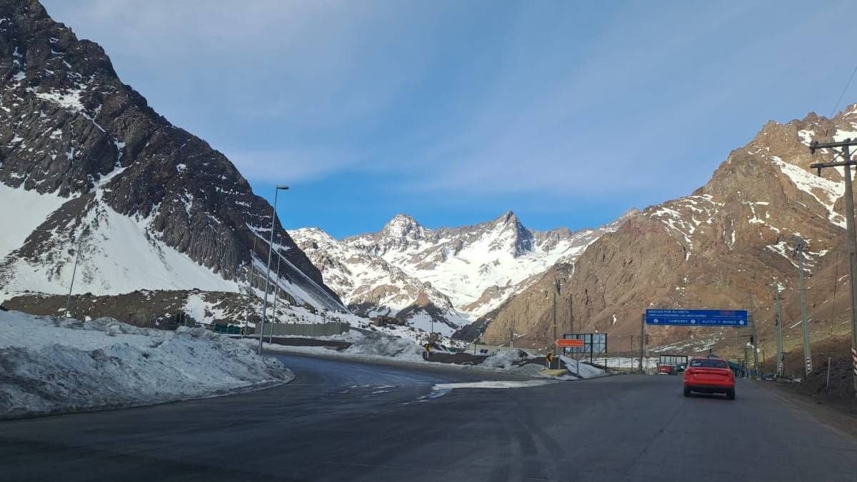 Por nevadas en la alta montaña