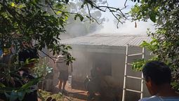 El incendio ocurrió en una casa en Misiones.