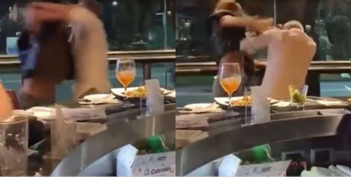 Tremendo escándalo. Video: encontró a su ex con otra y volaron piñas. Tremendo escándalo. Video: encontró a su ex con otra y volaron piñas.