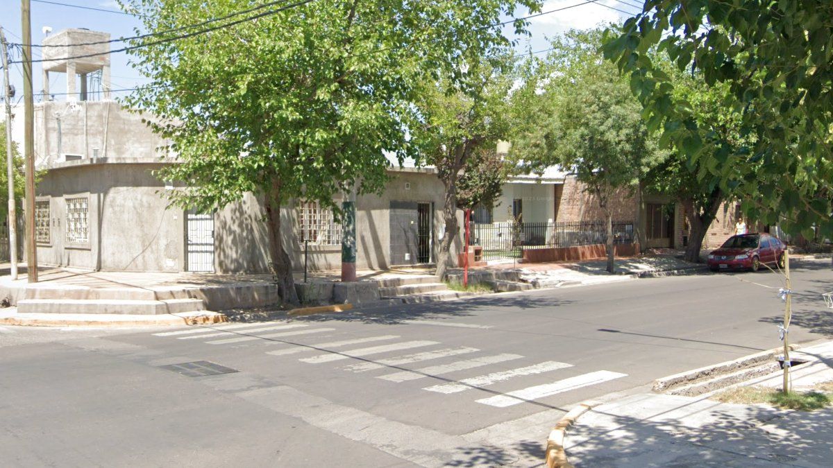 El lugar donde ocurrió el robo en Guaymallén.