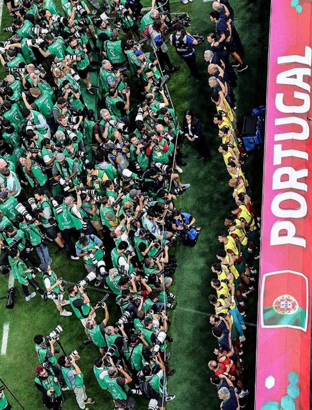 Los fotógrafos fijaron su atención en Cristiano Ronaldo