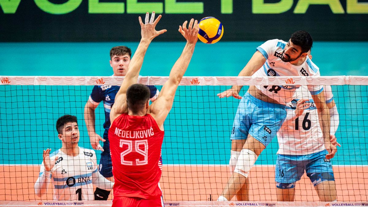 La selección argentina de vóley y una nueva derrota en la Liga de las Naciones
