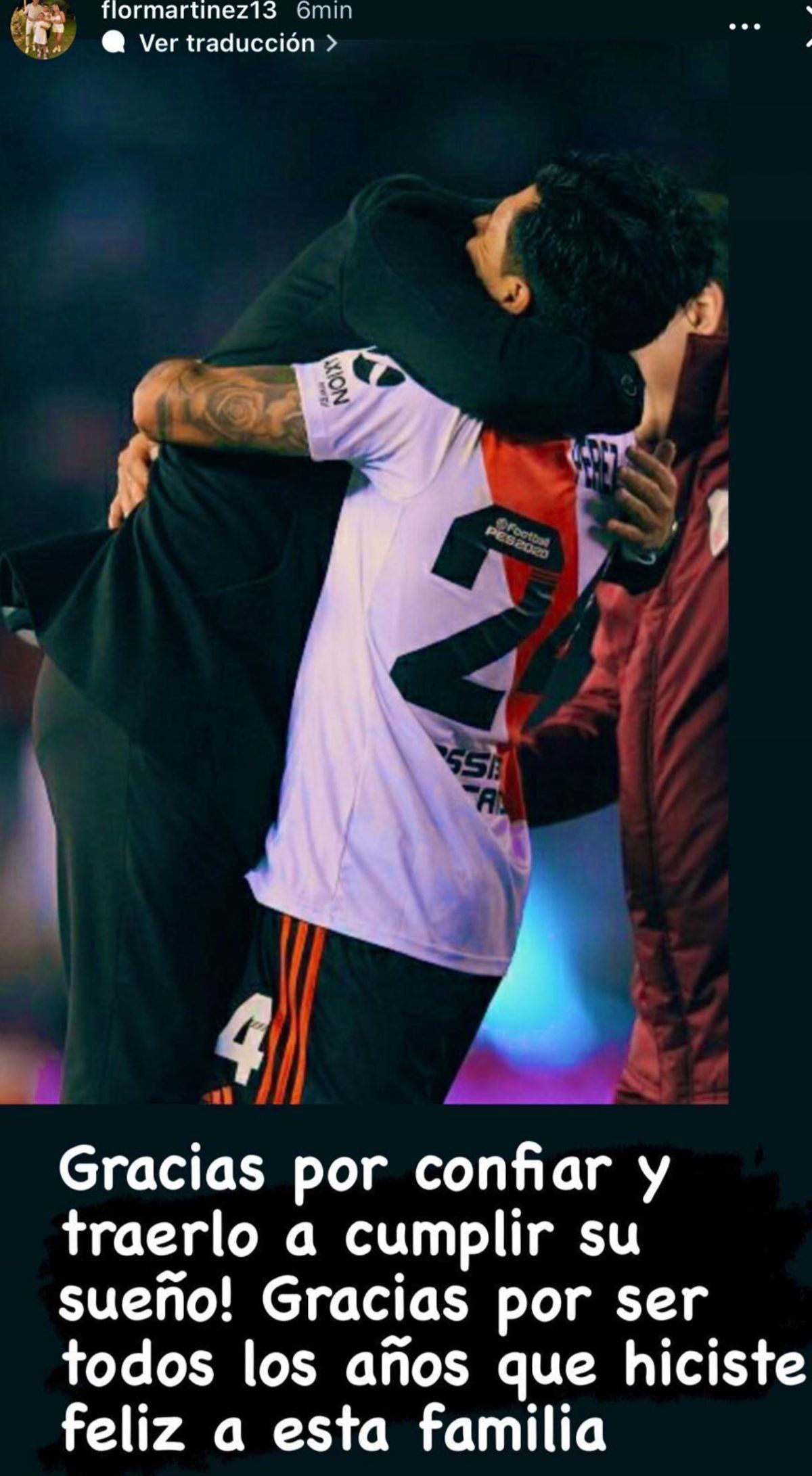 Florencia, la esposa de Enzo, publicó un agradecimiento para Marcelo Gallardo Florencia, la esposa de Enzo, publicó un agradecimiento para Marcelo Gallardo