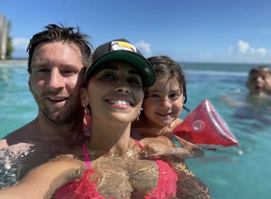 Messi pasa sus vacaciones en una espectacular mansión en Miami