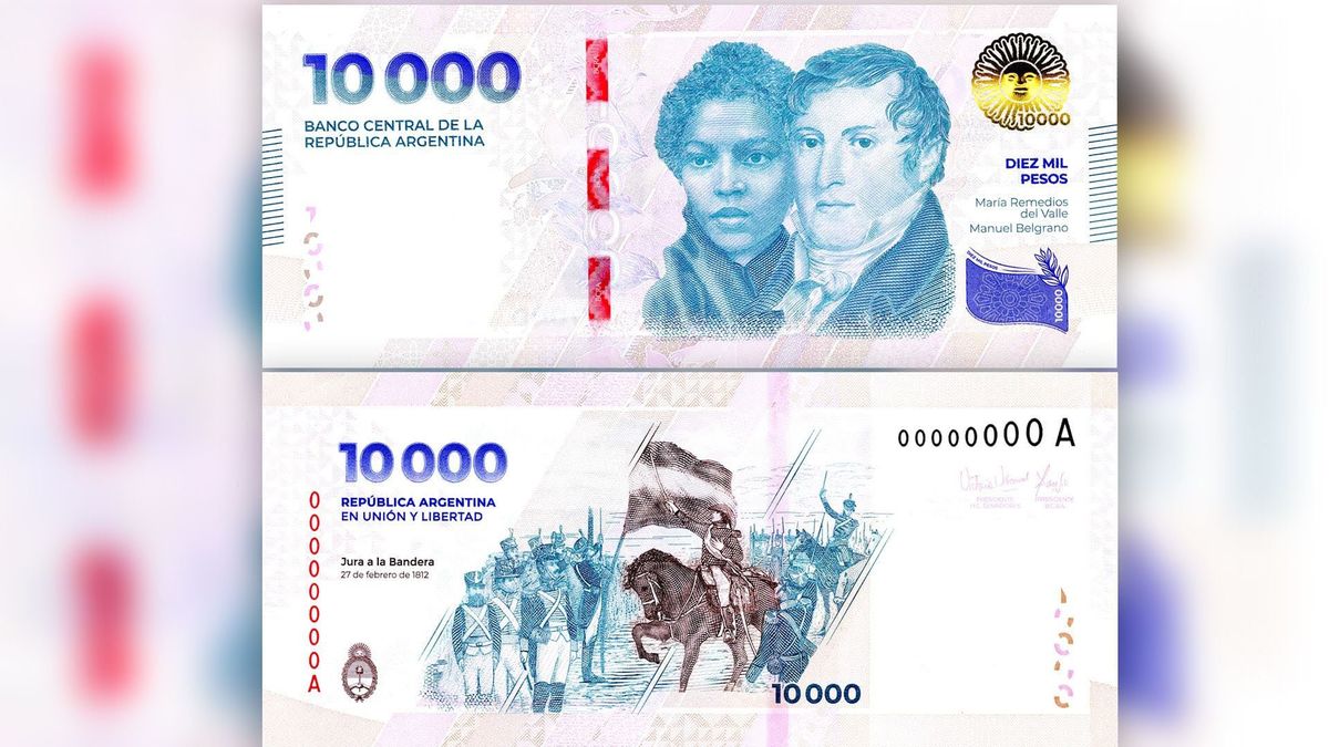 El billete de $10.000 sigue generando una discusión histórica.