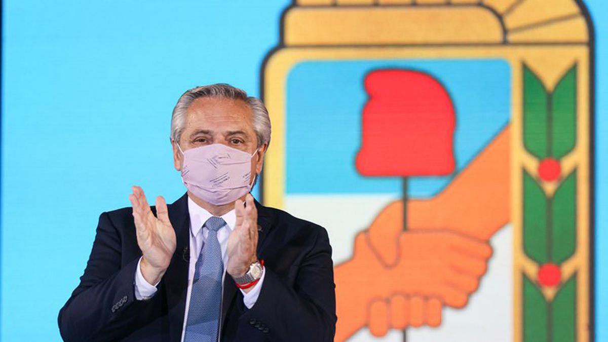 Los saludos de cumpleaños a Alberto Fernández.