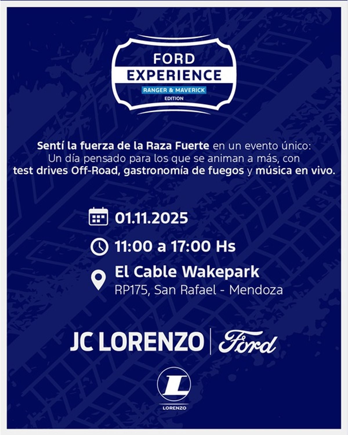 JC Lorenzo Ford trae nuevamente a la provincia la Ford Experience – Ranger & Maverick Edition. JC Lorenzo Ford trae nuevamente a la provincia la Ford Experience – Ranger & Maverick Edition.
