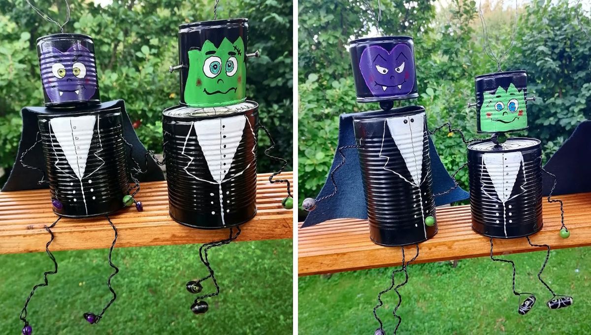 Crea vampiros y diversos monstruos con dos latas de leche.  Crea vampiros y diversos monstruos con dos latas de leche. 