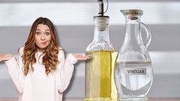 Un truco con vinagre y aceite que sí o sí tienes que probar.&nbsp;