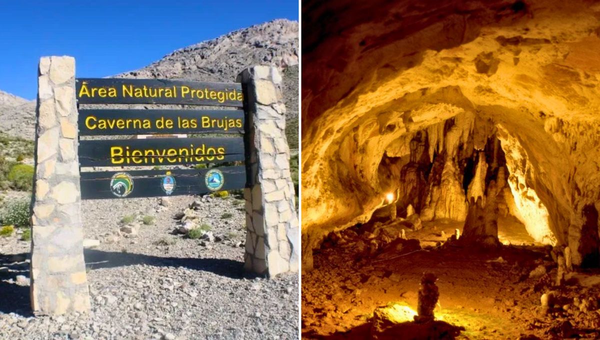 La Caverna de las Brujas es un lugar turístico en Malargüe, Mendoza, que lleva consigo una de las leyendas más misteriosas de la zona. La Caverna de las Brujas es un lugar turístico en Malargüe, Mendoza, que lleva consigo una de las leyendas más misteriosas de la zona.