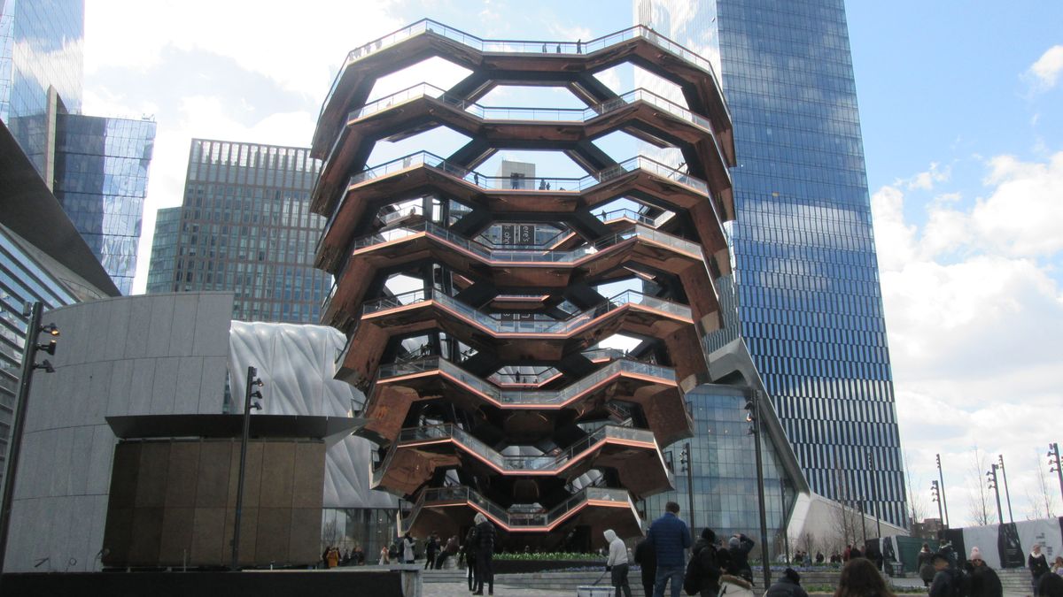 The Vessel se inauguró en 2019 y rápidamente se convirtió en un ícono arquitectónico de Nueva York en Manahattan. Crédito: Wikipedia.