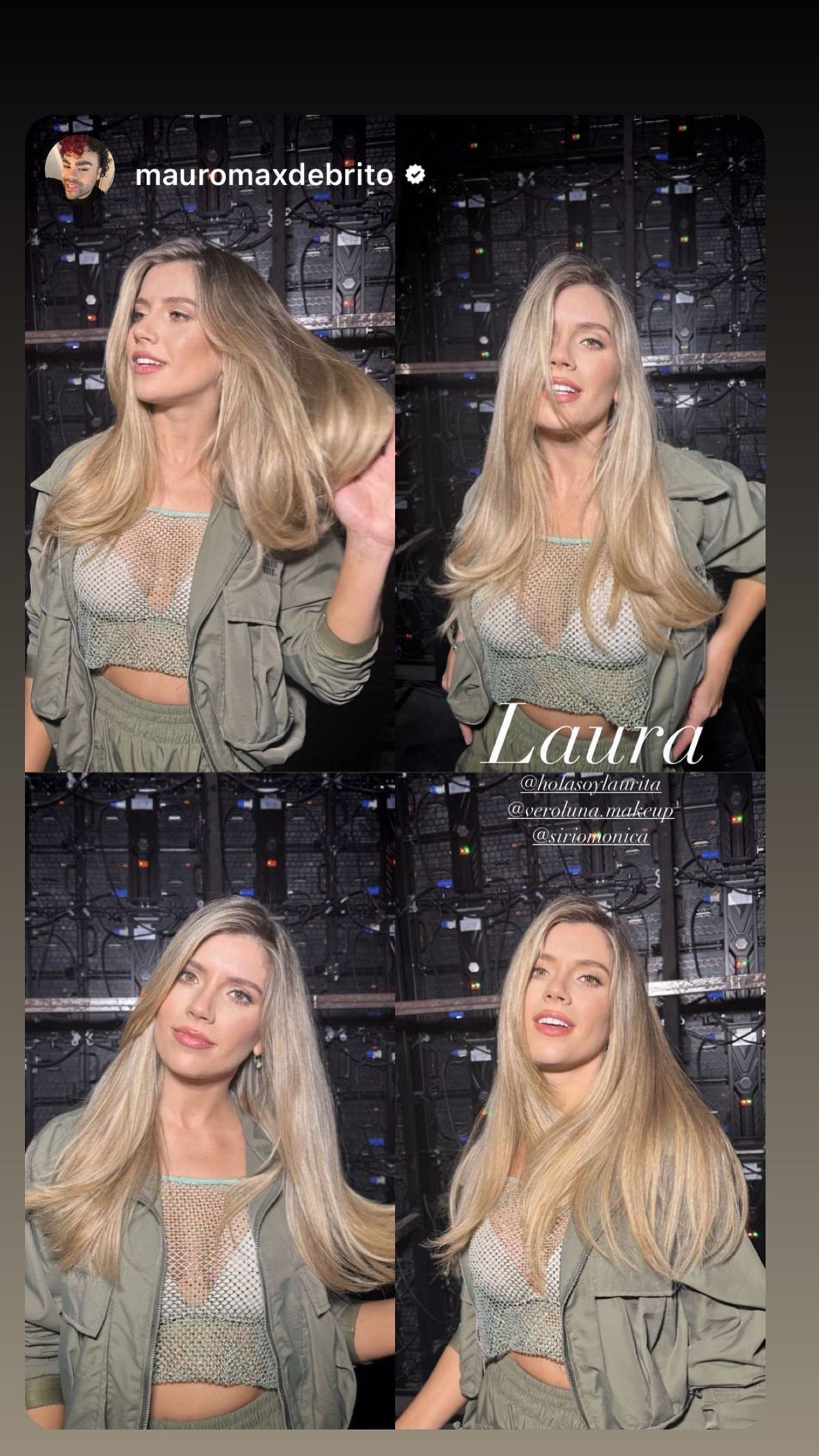 Dejando el corpiñito a la vista, Laurita Fernández se muestra con las transparencias de red más audaces. Dejando el corpiñito a la vista, Laurita Fernández se muestra con las transparencias de red más audaces.