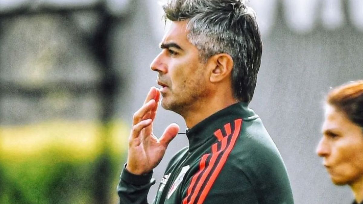 Marcelo Escudero, entrenador de la Reserva de River, dirigirá ante Unión el domingo. 