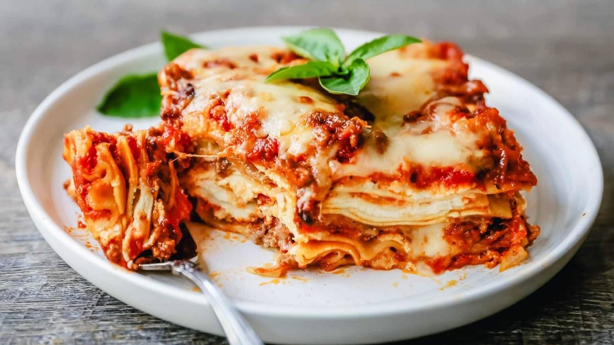 Recetas: lasagna cremosa en 25 minutos.