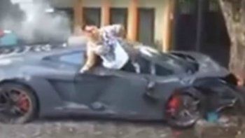 Corría picadas en su Lamborghini y mató a una persona e hirió a otras dos