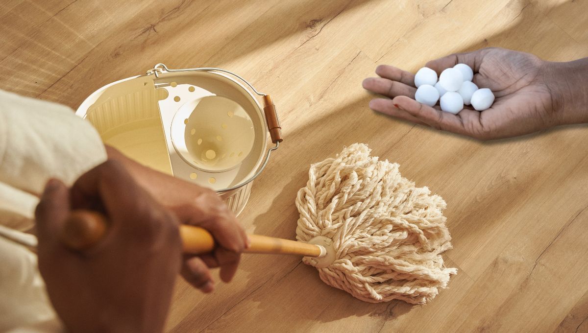 Por qué hay que trapear o limpiar el piso con pastillas de alcanfor