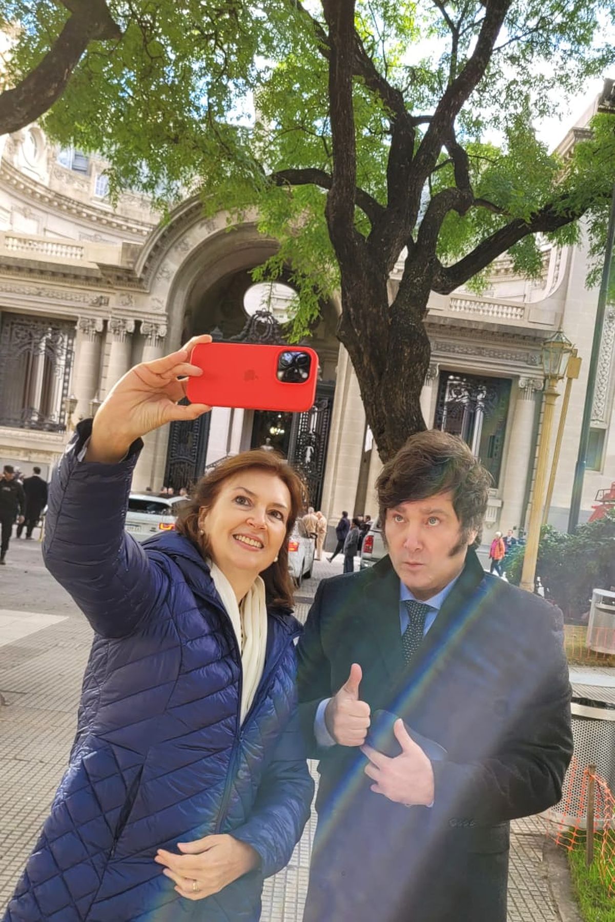 Diana Mondino y Javier Milei.
