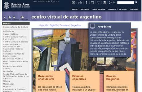Centro Virtual porteño difunde los 200 años de arte argentino