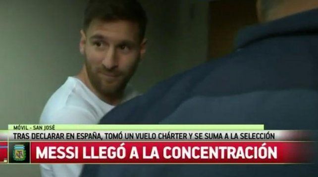 Messi ya está en la concentración de la Selección argentina