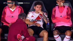 Cachete jugó povo menos de media hora en el triunfo de River ante Barracas.