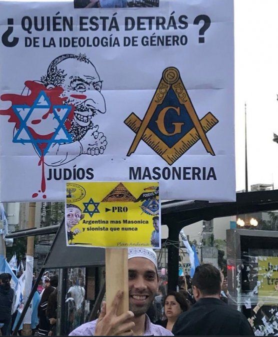 Investigan conductas antisemitas en las marchas Con mis hijos no te metas