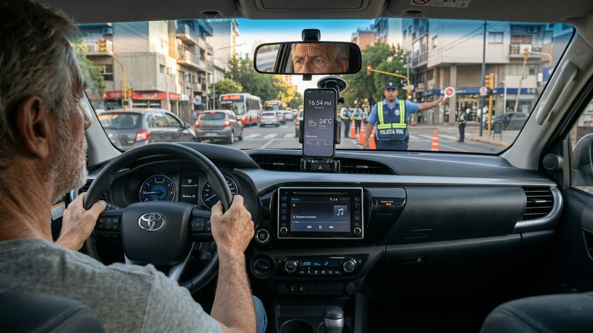 ¿Qué dice la Ley de Tránsito sobre el soporte del celular en el parabrisas?