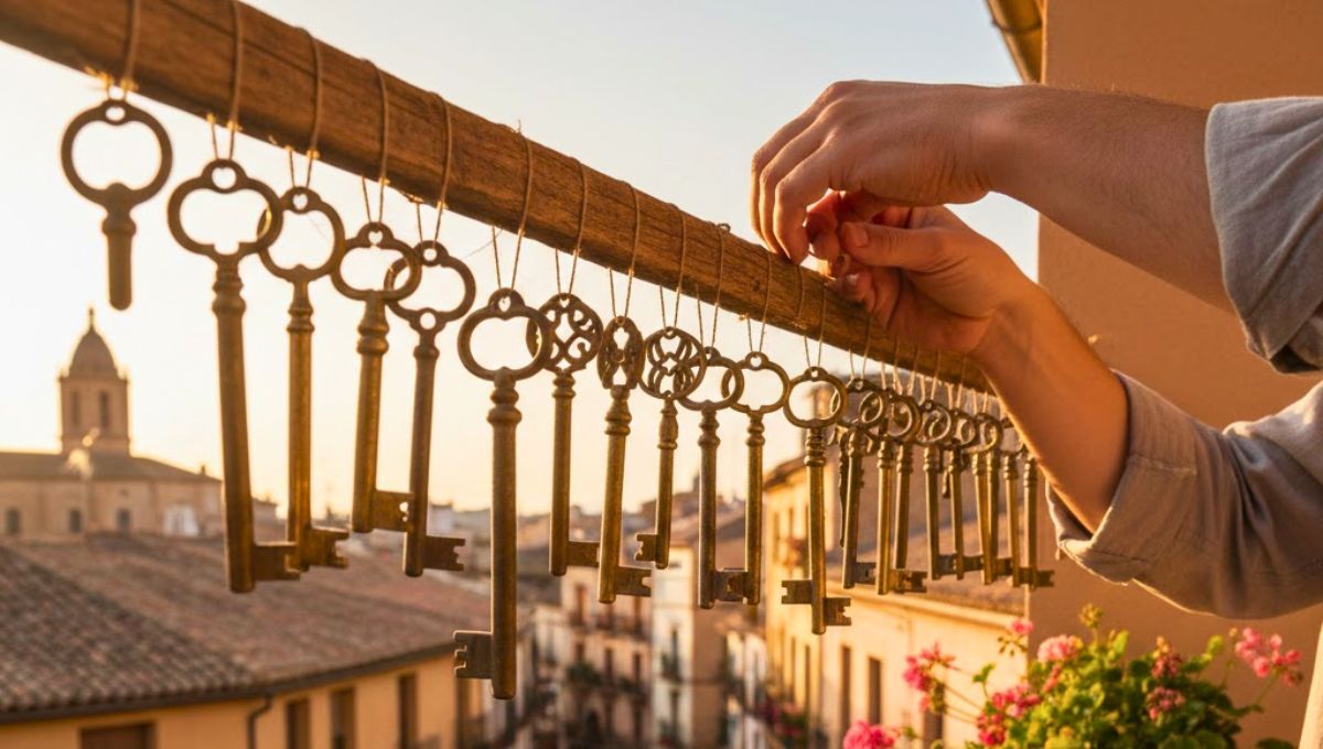 Para qué sirve colgar llaves viejas en el balcón de casa y por qué recomiendan hacerlo