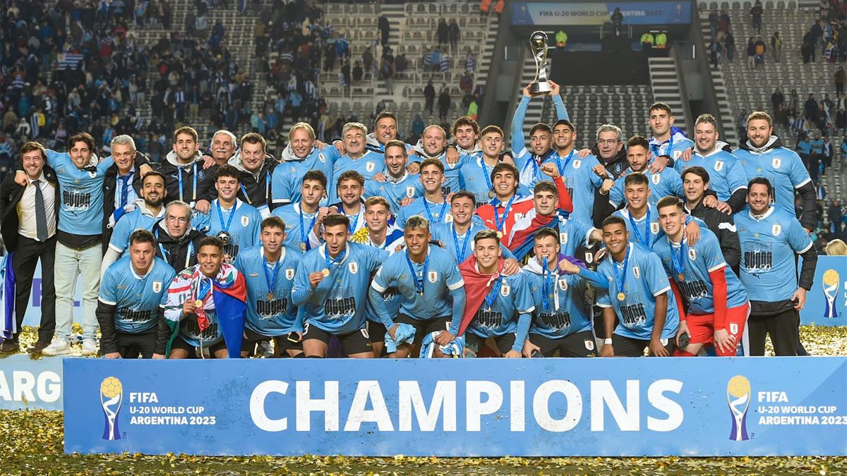 El plantel completo de Uruguay para el Mundial Sub 20 de 2023