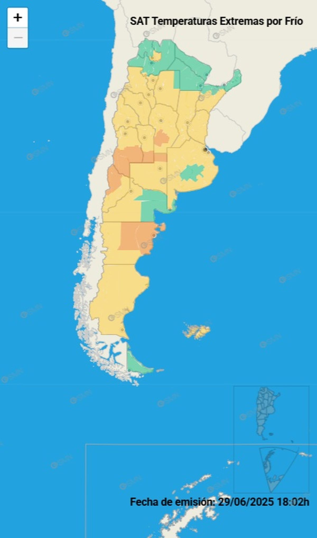 Estas son las áreas afectadas Estas son las áreas afectadas