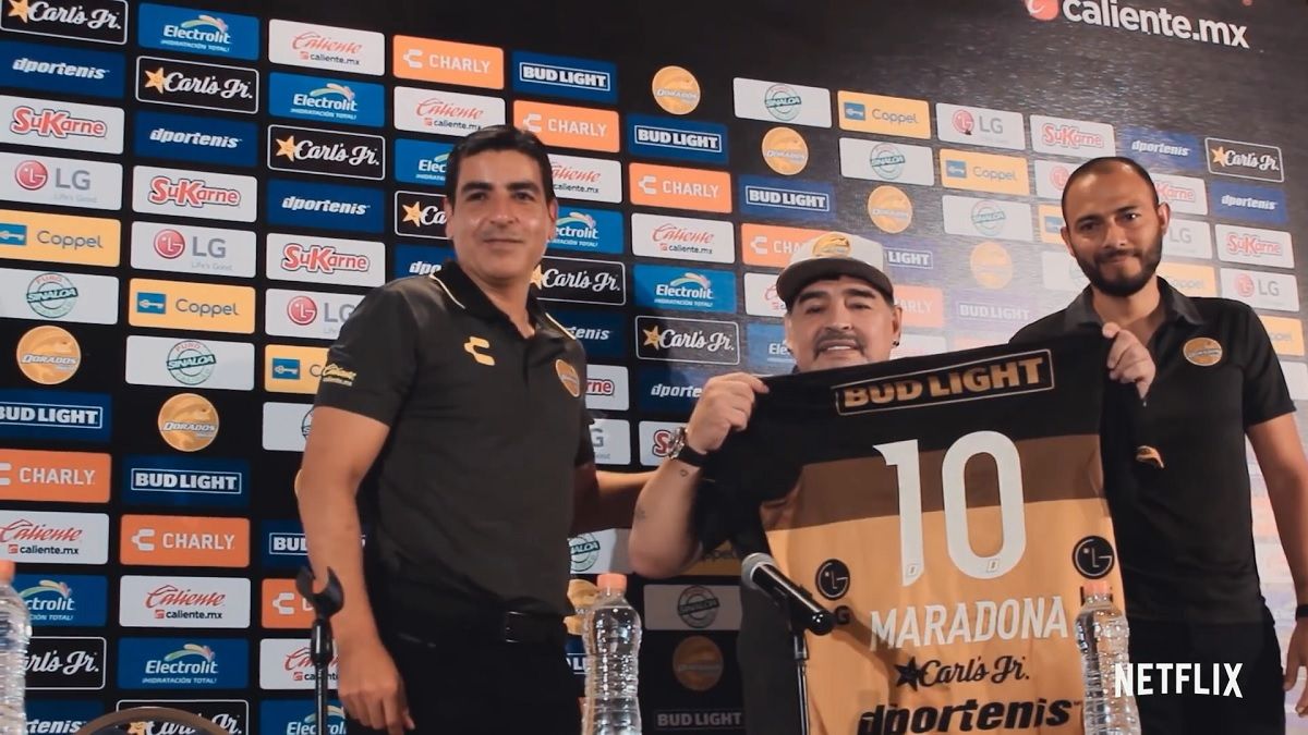 Diego Maradona dirigió a Dorados de Sinaloa entre septiembre de 2018 y junio de 2019.