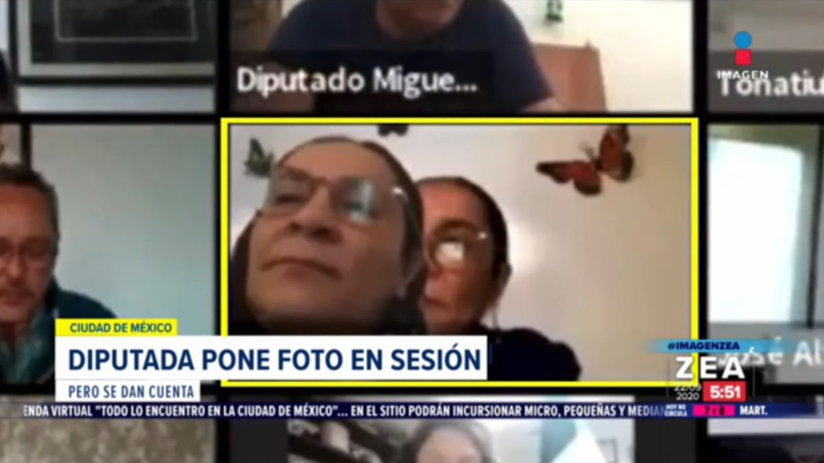 Una diputada de México puso una foto suya durante una sesión virtual y fue escrachada por un legislador.