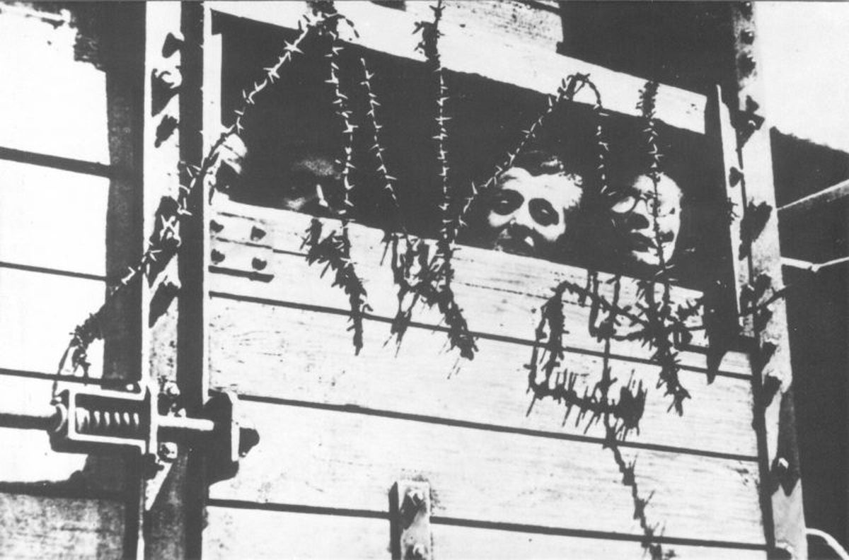 Muchos de los prisioneros fueron trasladados en trenes. Muchos de los prisioneros fueron trasladados en trenes. 