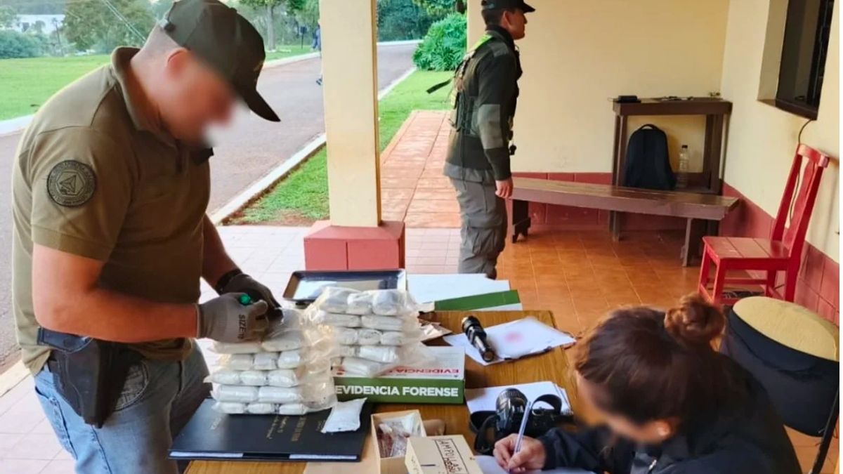 Gendarmería Nacional realizó el secuestro de marihuana. Foto: Gendarmería Nacional. Gendarmería Nacional realizó el secuestro de marihuana. Foto: Gendarmería Nacional.