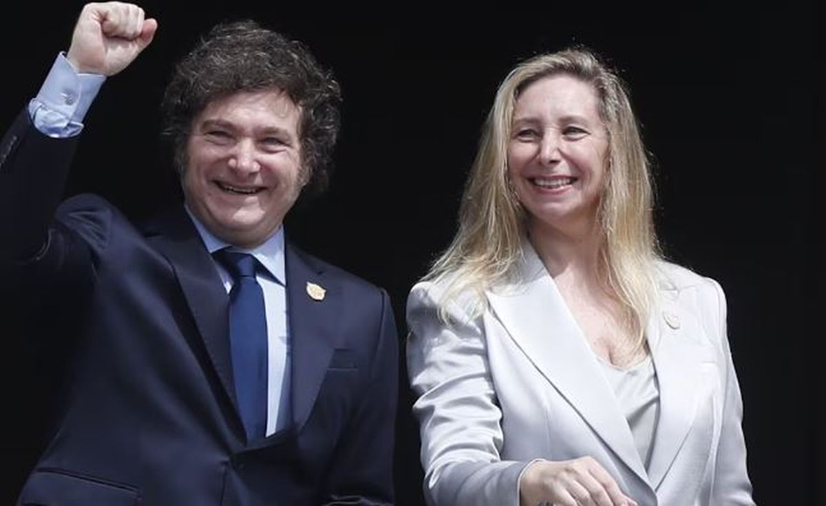 Los Milei: Javier y Karina.