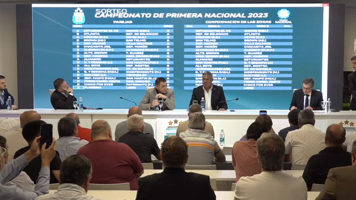 La Primera Nacional llevó adelante el fixture para la temporada 2023.