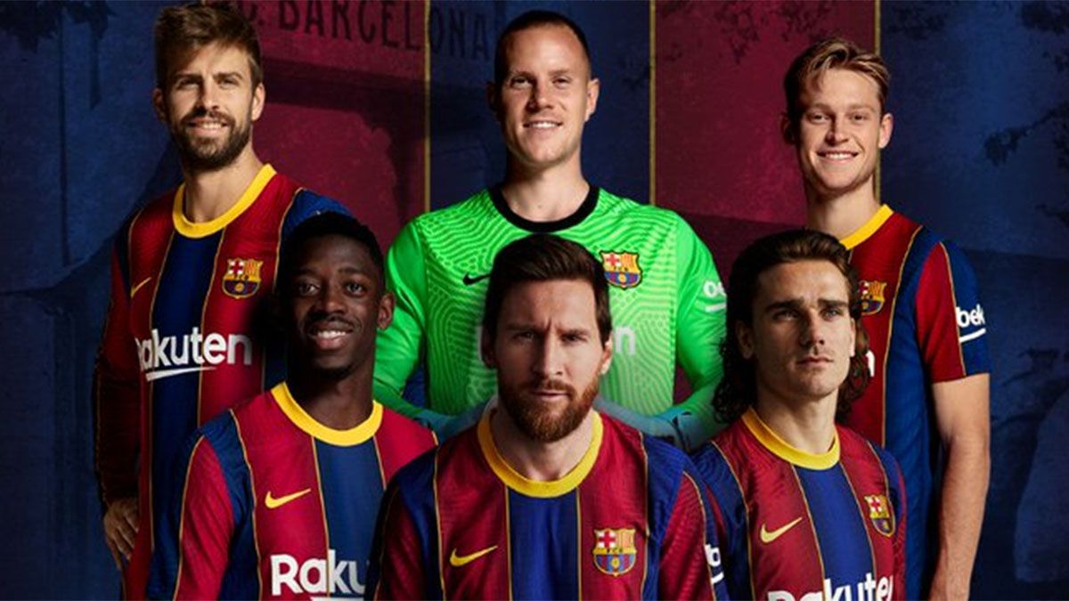 Messi aparece en la promoción de la camiseta del Barcelona
