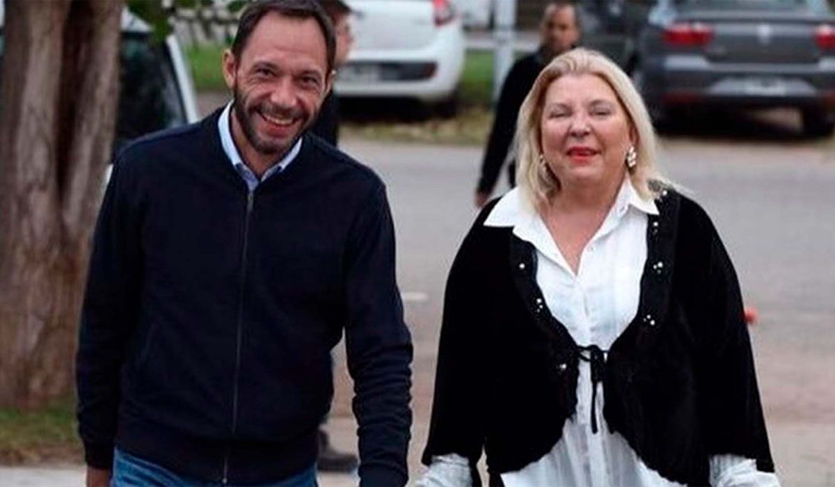 Maximiliano Ferraro, presidente de la Coalición Cívica, junto a Lilita Carrió.