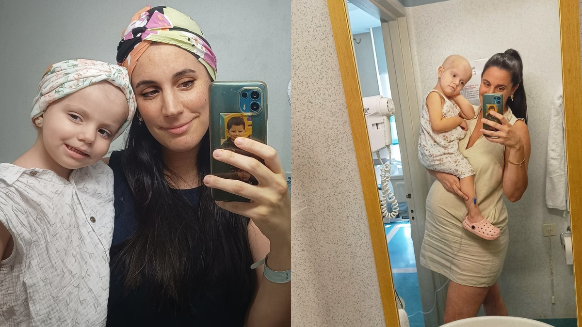 Amelia junto a su mamá. Amelia junto a su mamá.