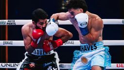 Alan Chaves sacó con un espectacular KO al mexicano Madueño, retuvo el título OMB Latino, y brilló en su debut en Las Vegas, la Meca del boxeo internacional.