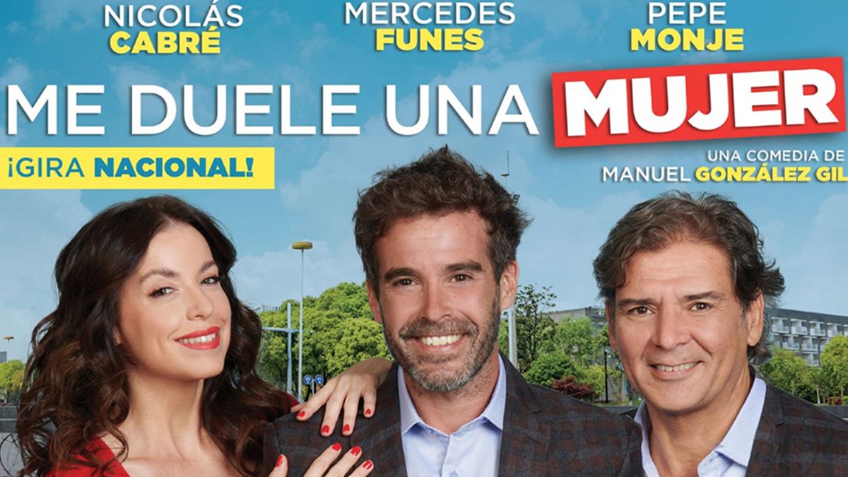 Los actores Mercedes Funes Nicolás Cabré y Pepe Monje llegan con una comedia a San Rafael.